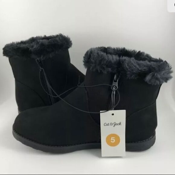 💥Cat & Jack Girls Georgeina faux suede Boots Sizes : Various - Picture 8 of 14